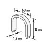 Tűzőkapocs - 1,2x6,3x12 mm - 1000 db - 10443B