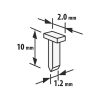 Tűzőkapocs - 1,2x2x10 mm - 2000 db - 10443C