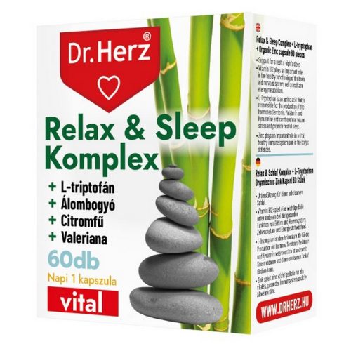 Relax & Sleep Komplex - 60 db étrend-kiegészítő kapszula - Dr. Herz