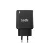 Hálózati Adapter USB + Type-C - gyorstöltő, PD20W - fekete - 55047BK