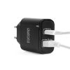 Hálózati Adapter USB + Type-C - gyorstöltő, PD20W - fekete - 55047BK