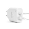 Hálózati Adapter USB + Type-C - gyorstöltő, PD20W - fehér - 55047WH