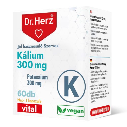 SZERVES KÁLIUM - 60 db étrend-kiegészítő kapszula - Dr. Herz