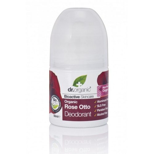 Rózsa BIO golyós dezodor 50 ml - Dr. Organic