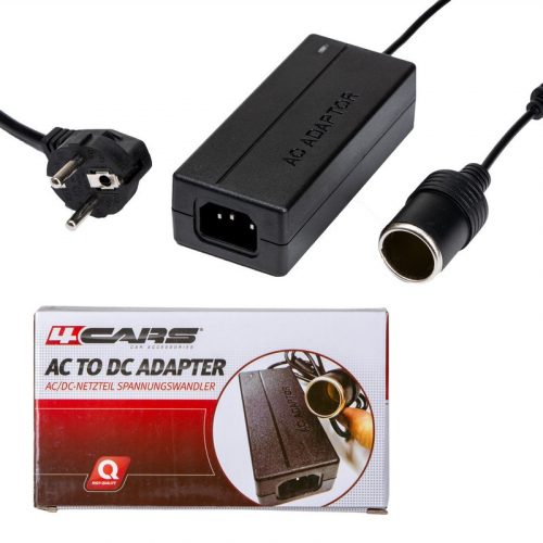 Feszültség átalakító inverter - 230V -> 12V 5A 60W - 4CARS