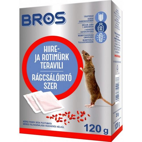 Rágcsálóirtó szer gabonaszemes 120 g 29ppm B1732 - BROS