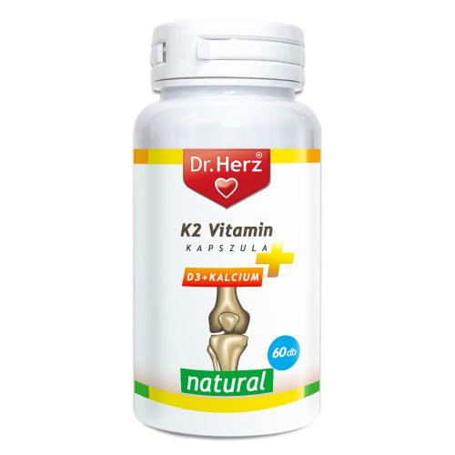 K2 VITAMIN + D3 + KALCIUM - 60 db étrend-kiegészítő kapszula - Dr. Herz