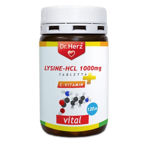 LYSINE-HCL 1000 MG - 120 db étrend-kiegészítő tabletta - Dr. Herz