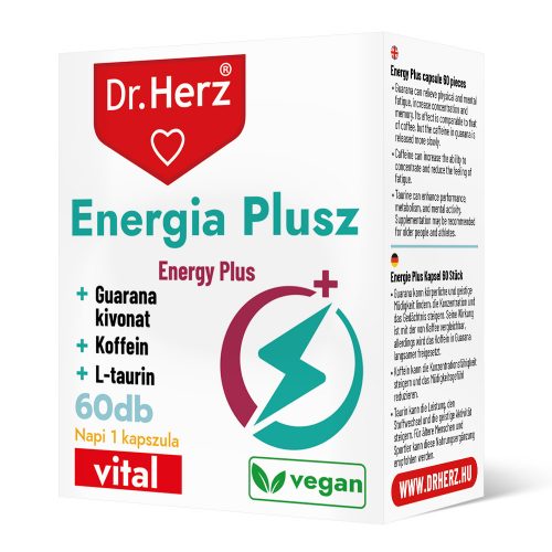 Energia plusz - 60 db étrend-kiegészítő kapszula - Dr. Herz