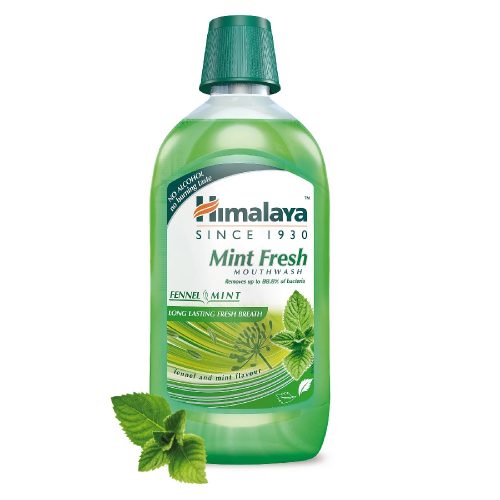 Gyógynövényes frissítő szájvíz 450 ml - MINT FRESH - HIMALAYA