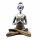 Yoga Lady Szobrocska - Ezüst-Arany - 24 cm